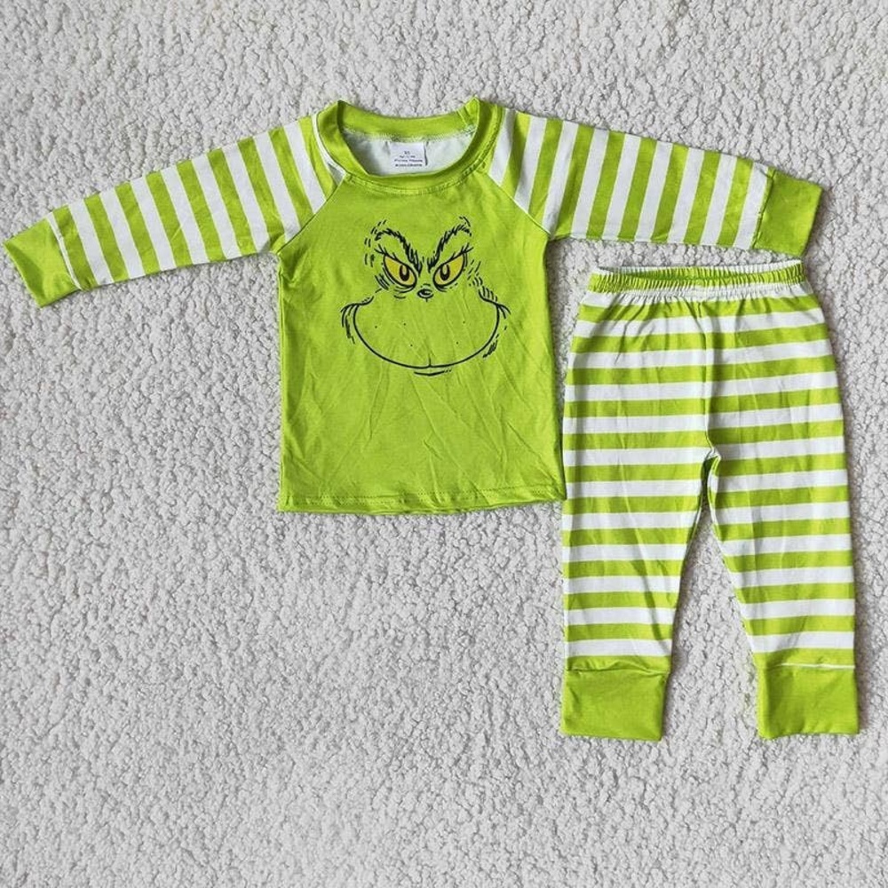 Striped Grinch Pajamas